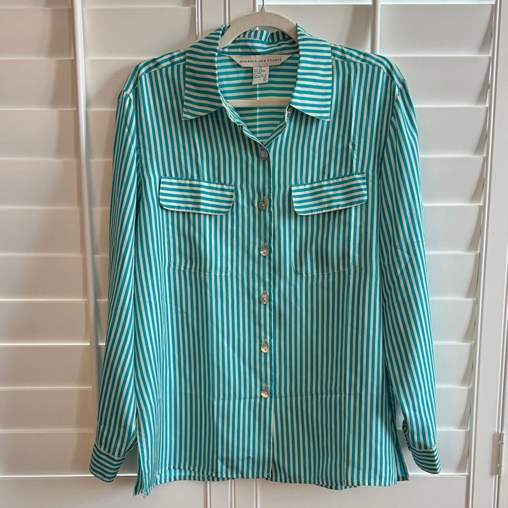 Melrose Silk Studio silk button up